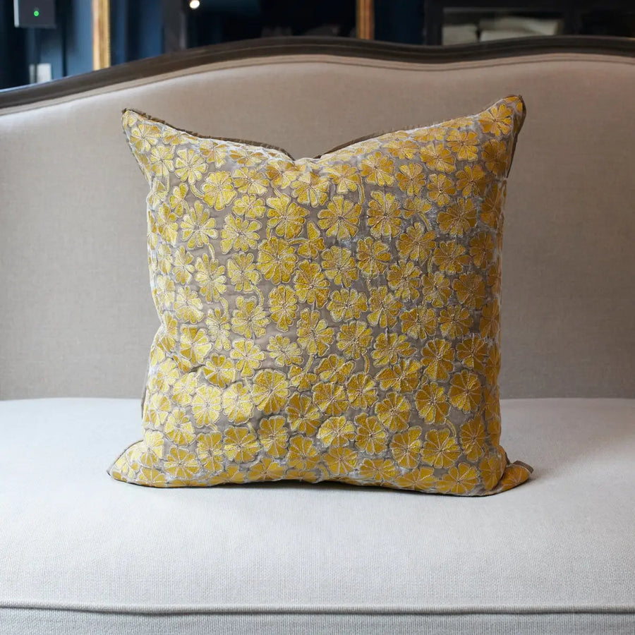 Stella Tribeca | Cushion | Dark Oyster Silk Velvet Cushions