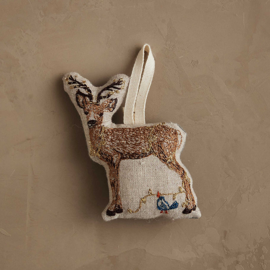 Deer with Lights Ornament - Coral & Tusk - Holiday - $37