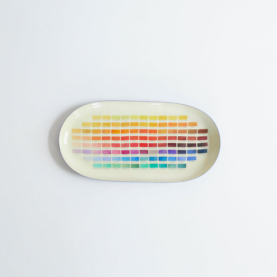 Enamel Printed Tray - Nomenclature of Colors - Roomytown Inc - Accessories - $27