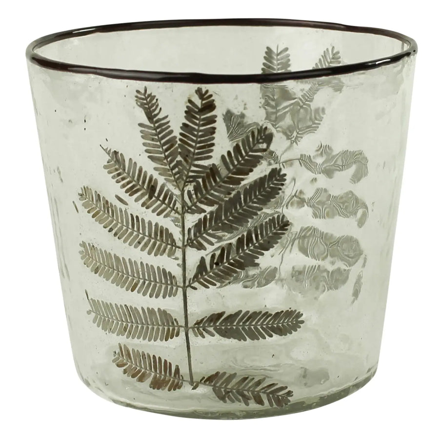 Enameled Fern Hurricane - HomArt - Accessories - $18