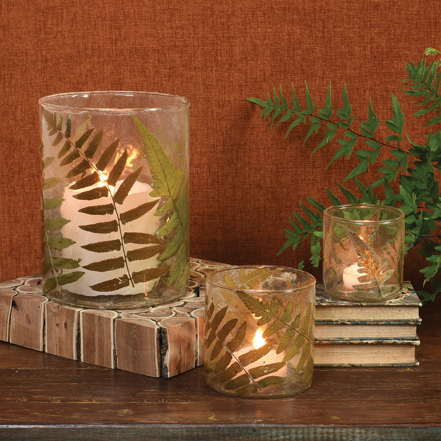 Enameled Fern Hurricanes - HomArt - Accessories