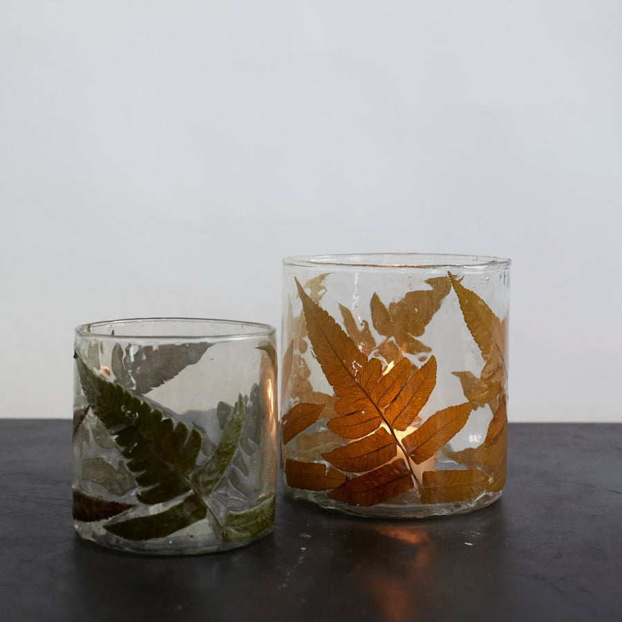Enameled Fern Hurricanes - HomArt - Accessories