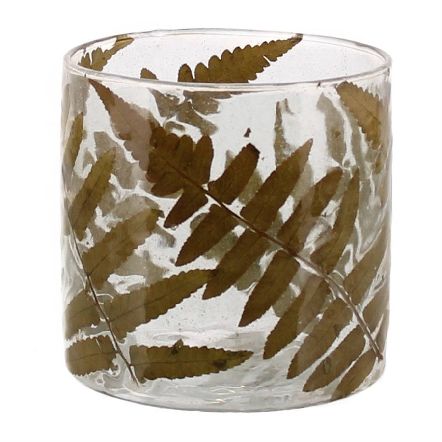 Enameled Fern Hurricanes - Medium - 4’’x4’’ - HomArt - Accessories - $27