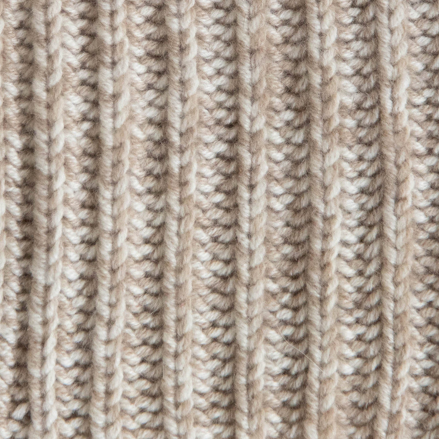 Ettore Throw - 50 x 80’’ / Light Coffee/White Melange - Ian Saude - $2,995