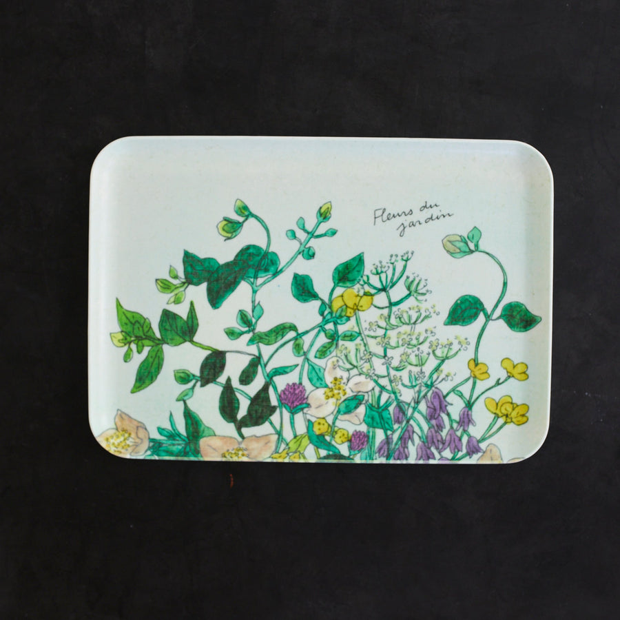 Fleur Sauvage Tray - 13 x 9.25’’ - Fog Linen Work - Accessories - $44