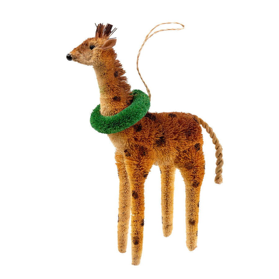 Giraffe with Wreath Ornament - Indaba Trading - Holiday - $16