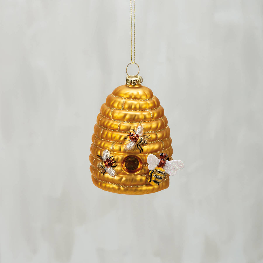 Glass Beehive Ornament - Primitives by Kathy - Holiday - $16