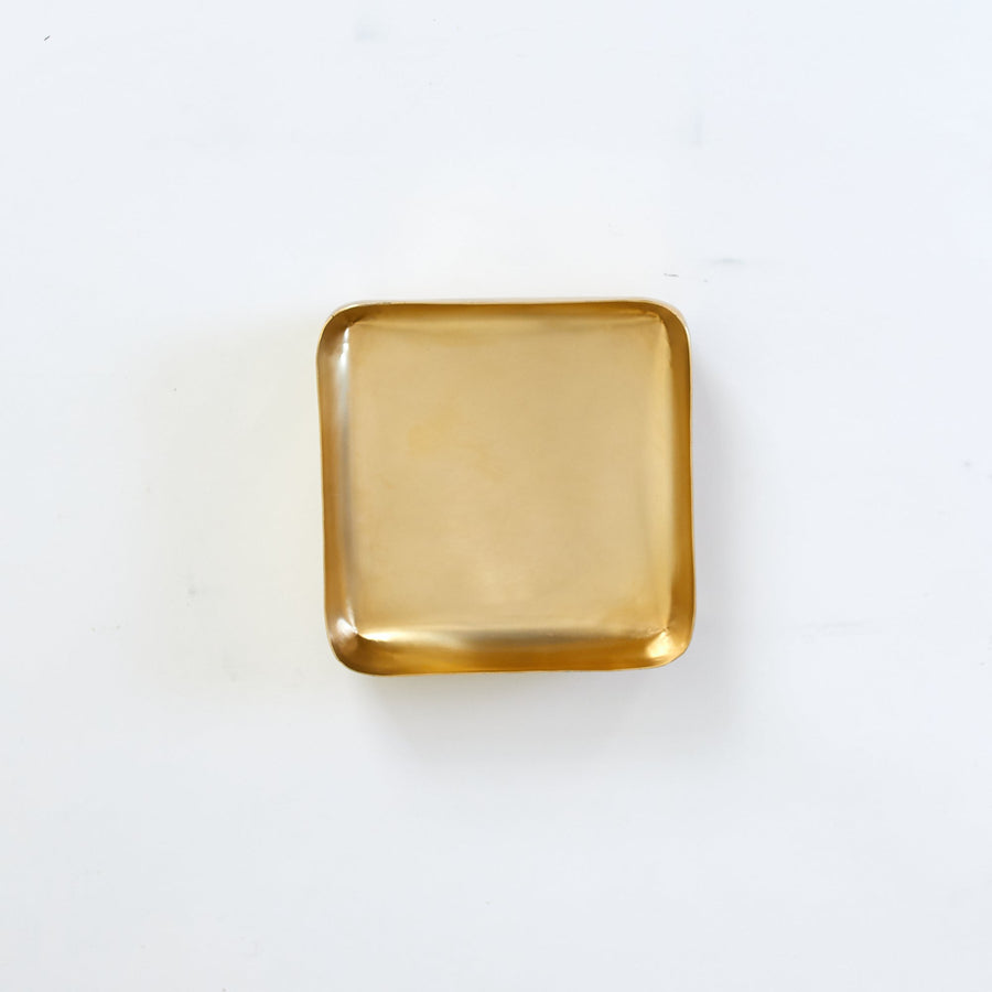 Gold Hand - Crafted Tray - 6.75 square x 2.25’ - Tozai - Accessories - $60