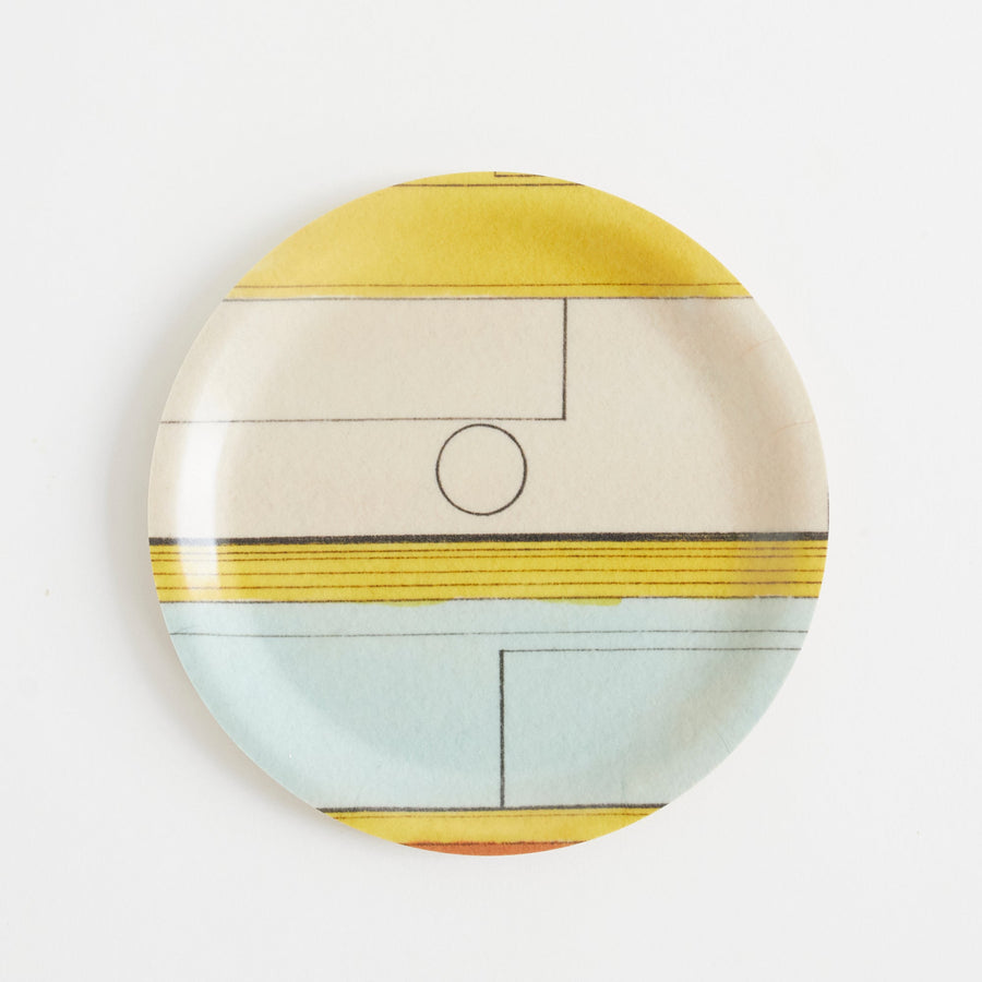 Graphic Coaster/Tray - Birchwood - 4 1/4 - Pink/Blue - Form Press - Accessories - $12