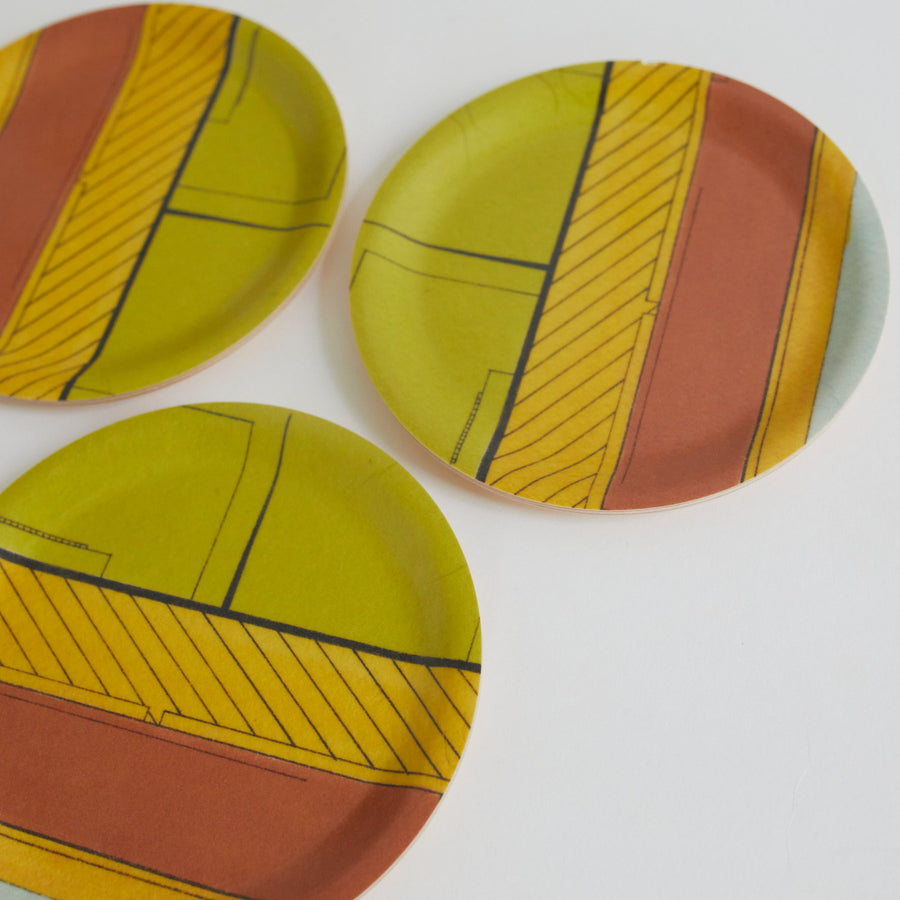 Graphic Coaster/Tray - Birchwood - Form Press - Accessories