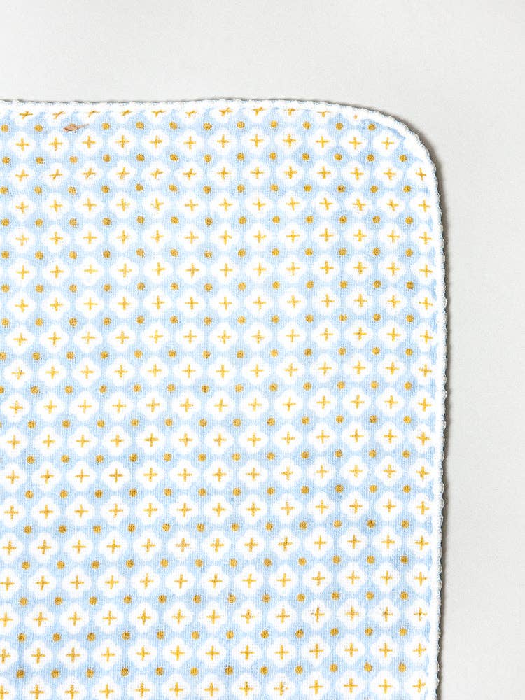 Haikara Little Handkerchief - Cross Blue - Morihata International Ltd. Co. - Wearables - $12