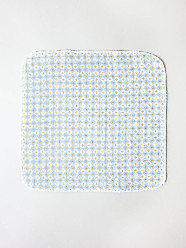 Haikara Little Handkerchief - Cross Blue - Morihata International Ltd. Co. - Wearables - $12