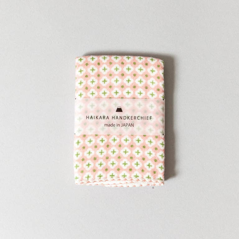 Haikara Little Handkerchief - Cross Pink - Morihata International Ltd. Co. - Wearables - $12