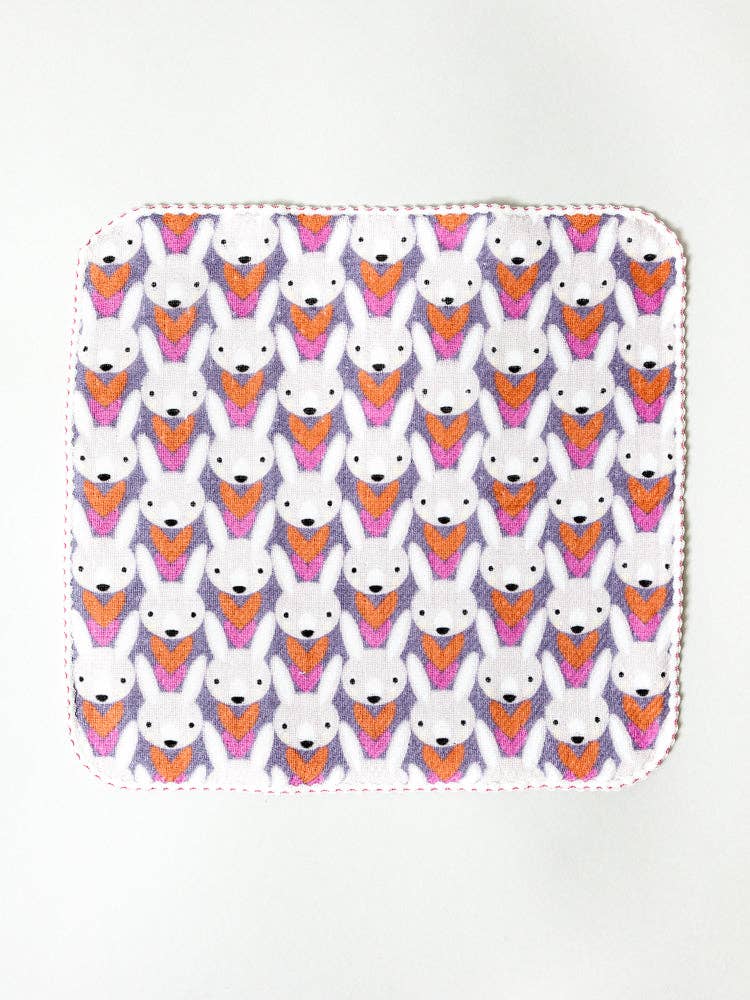 Haikara Little Handkerchief - Pink Bunny - Morihata International Ltd. Co. - Wearables - $12