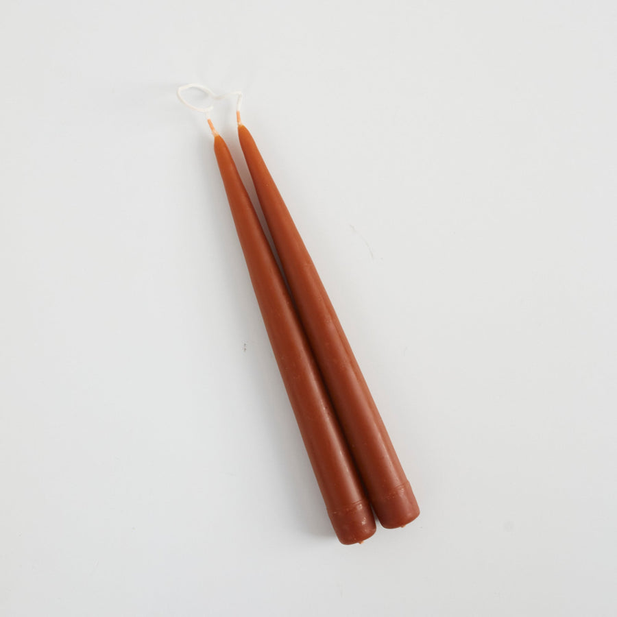 Hand-dipped Tapers - Rust / 9’ - Danica Design - Fragrance - $13