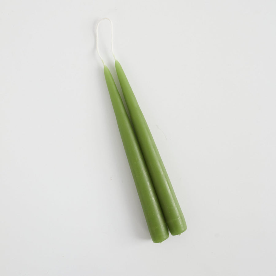 Hand-dipped Tapers - Willow Green / 9’ - Danica Design - Fragrance - $13
