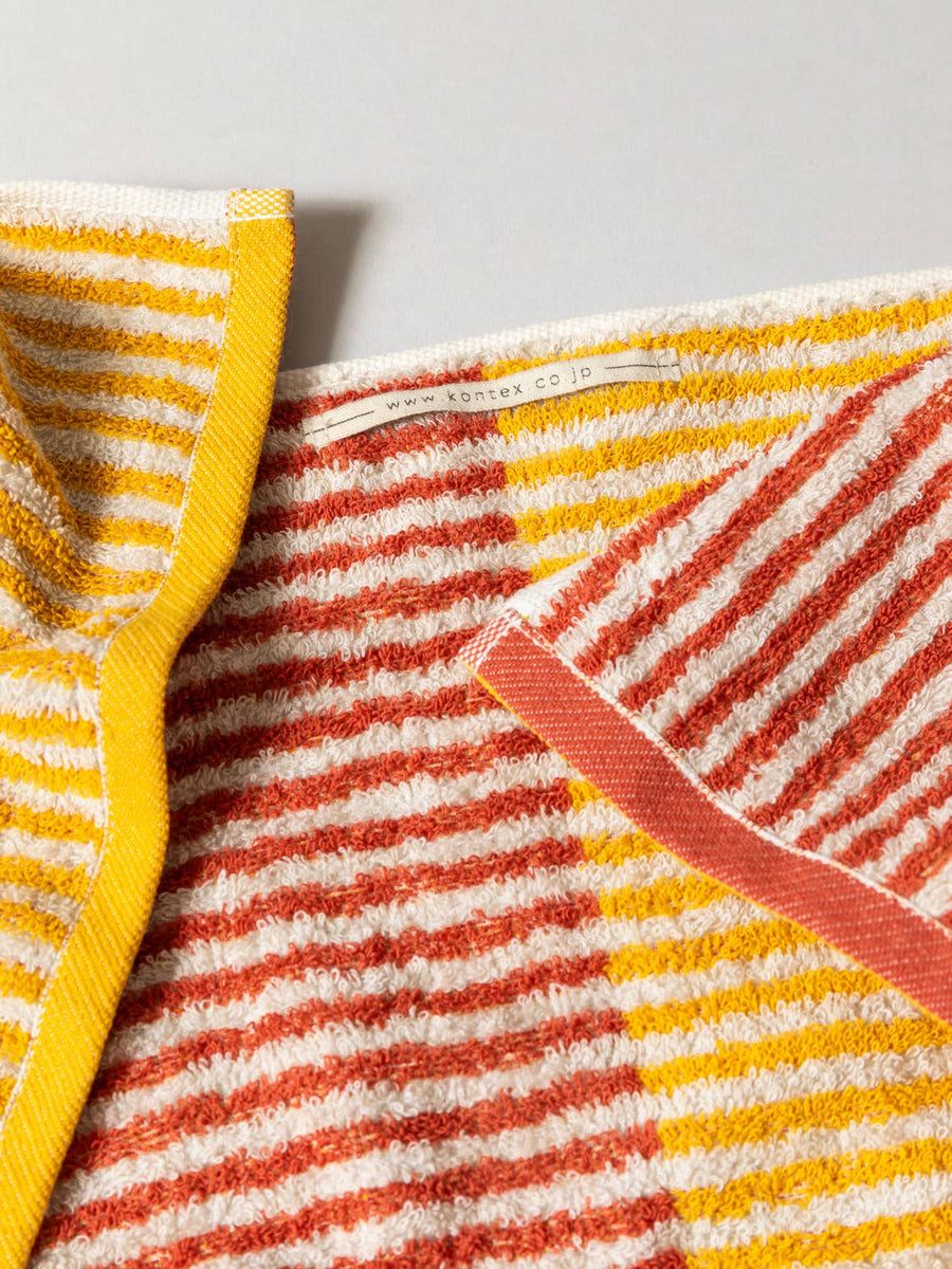 Hemp Stripe Towel - Yellow - Morihata International Ltd. Co. - Bath - $48