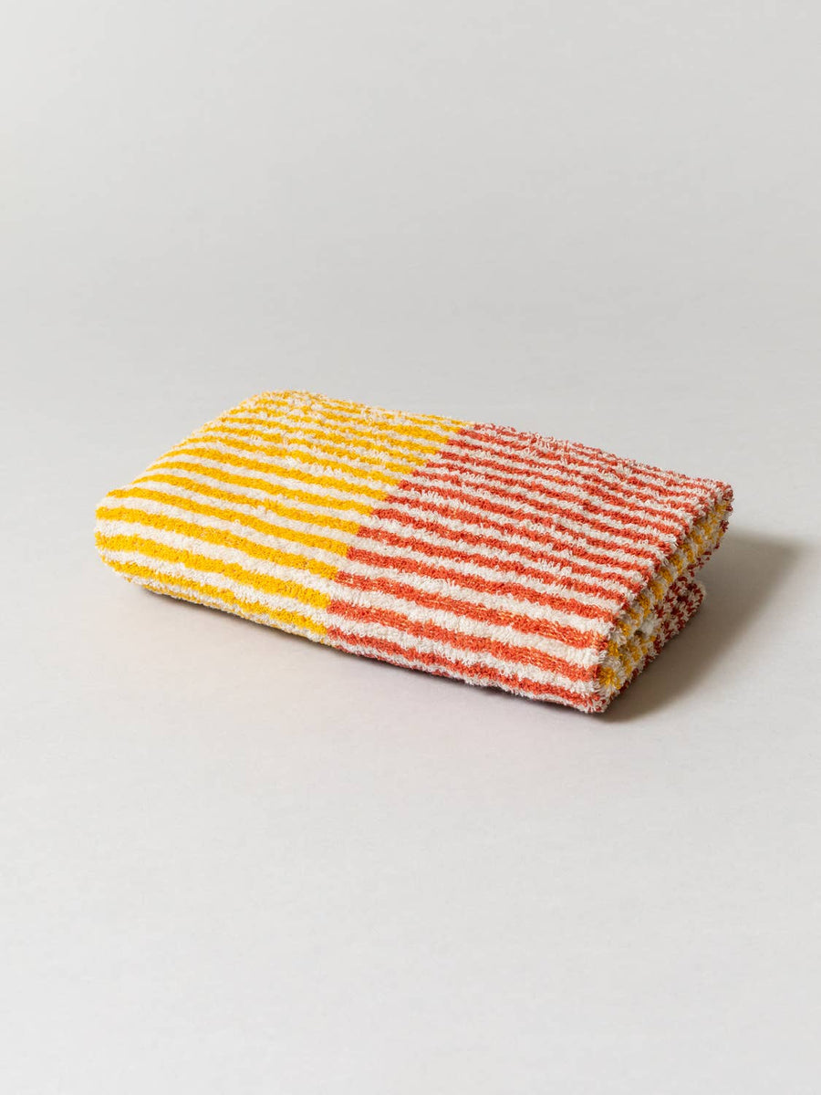 Hemp Stripe Towel - Yellow - Morihata International Ltd. Co. - Bath - $48
