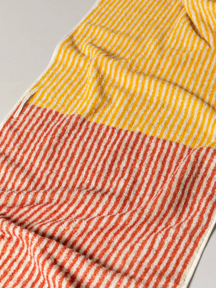 Hemp Stripe Towel - Yellow - Morihata International Ltd. Co. - Bath - $48