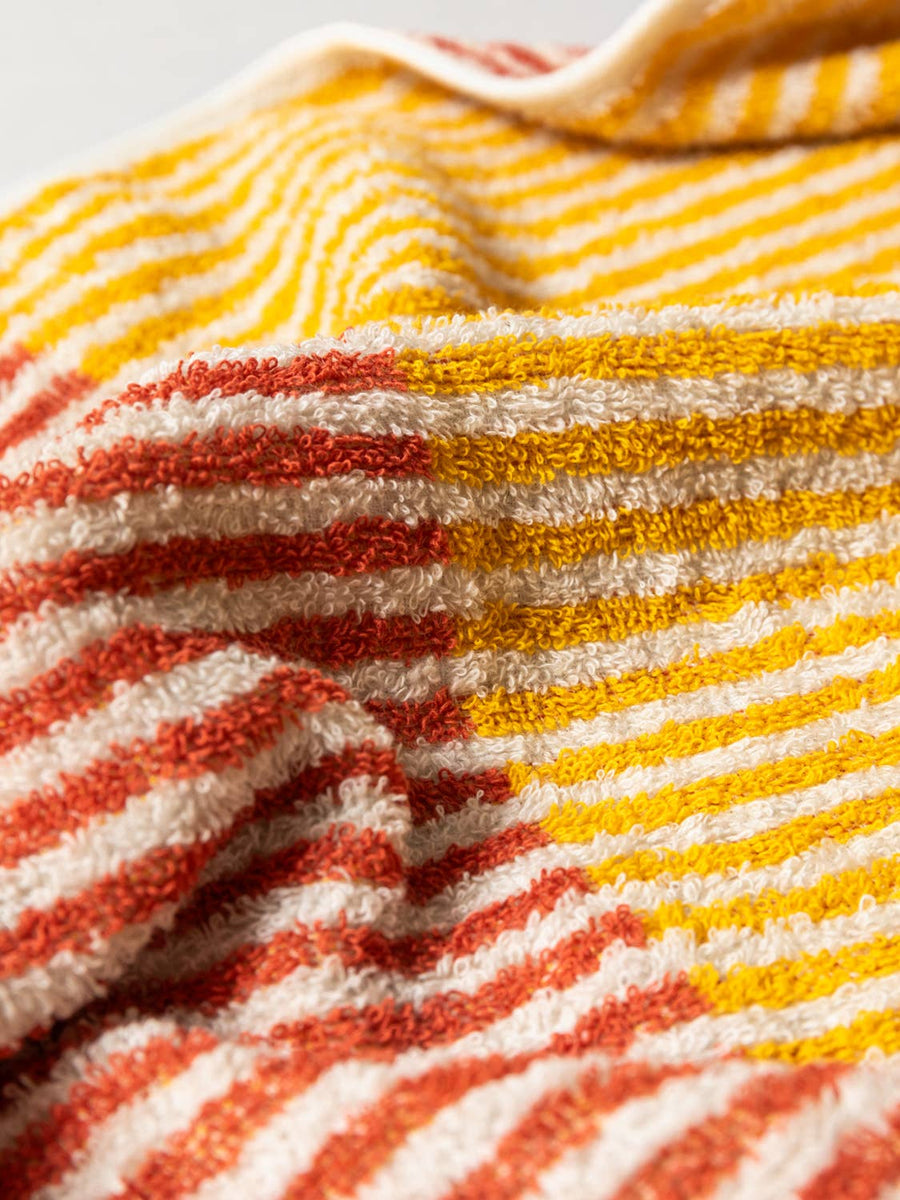 Hemp Stripe Towel - Yellow - Morihata International Ltd. Co. - Bath - $48