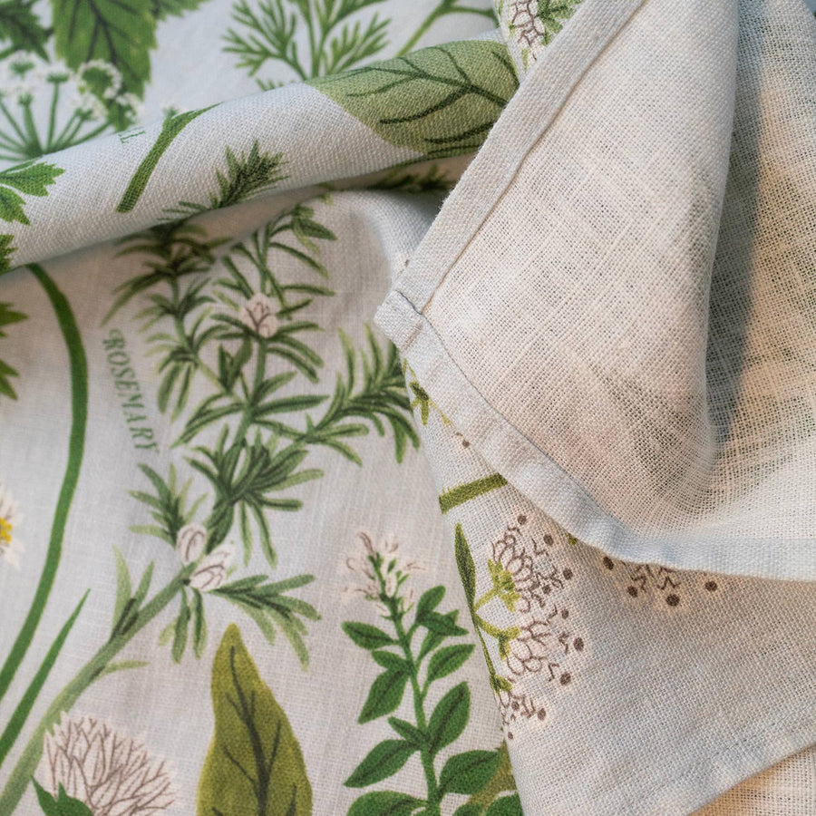 HERB GARDEN | 100% LINEN TEA TOWEL - Botanica Paper Co. - Table - $28