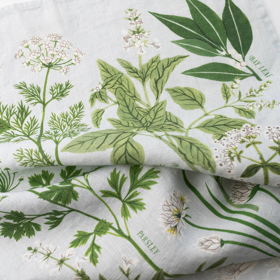 HERB GARDEN | 100% LINEN TEA TOWEL - Botanica Paper Co. - Table - $28