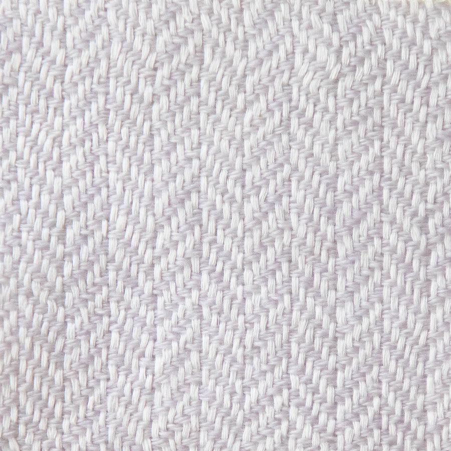 Herringbone Spiga Throw No. 1 - 50x80’’ / Abalone / Cut Fringe - Ian Saude - $845