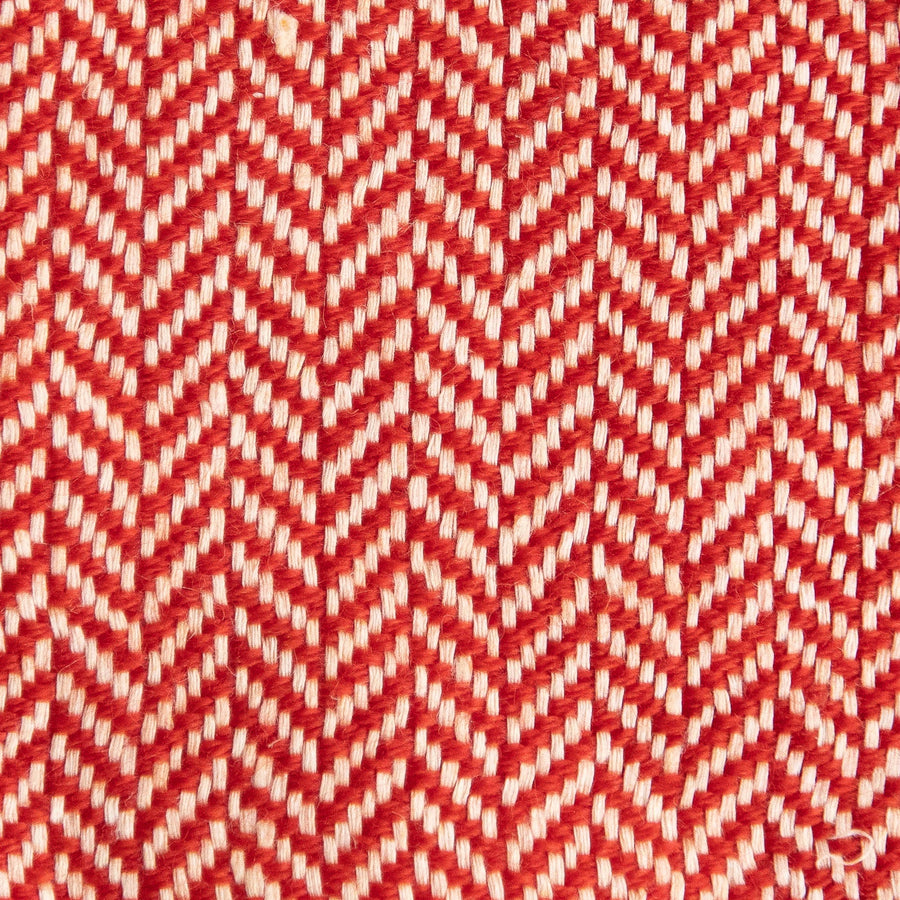 Herringbone Spiga Throw No. 1 - 50x80’ / Hermes Cut Fringe Ian Saude $845