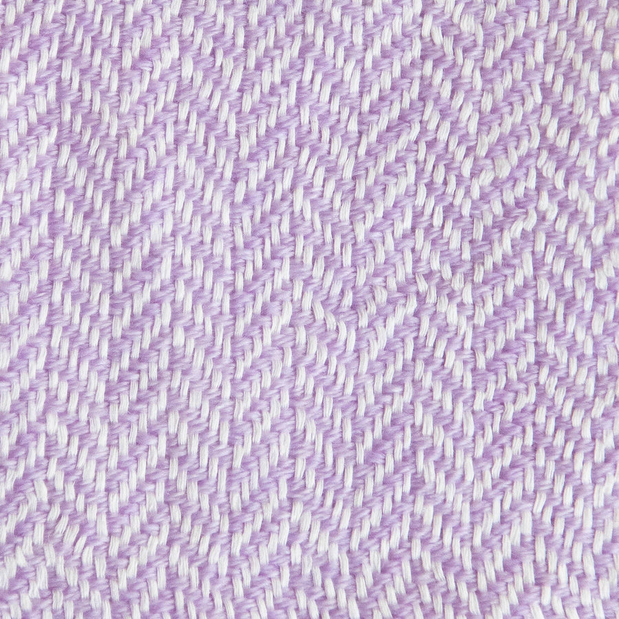 Herringbone Spiga Throw No. 1 - 50x80’ / Jacaranda Cut Fringe Ian Saude $845