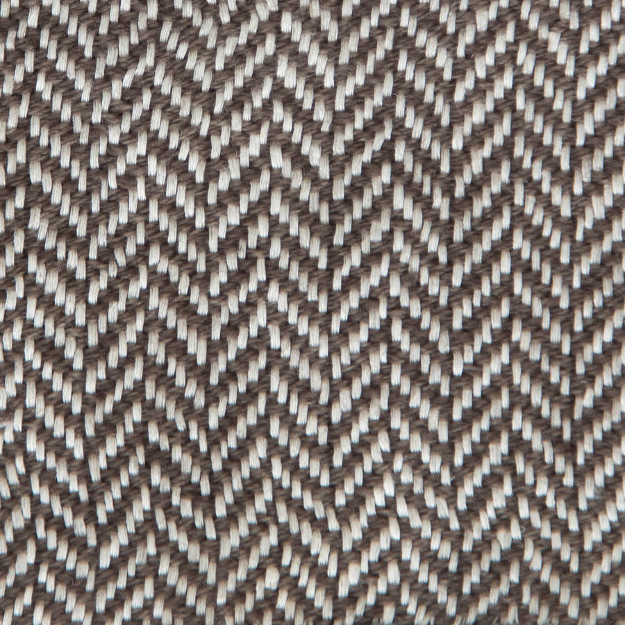 Herringbone Spiga Throw No. 2 - 50x80’ / Armani Plain Hem Ian Saude $845