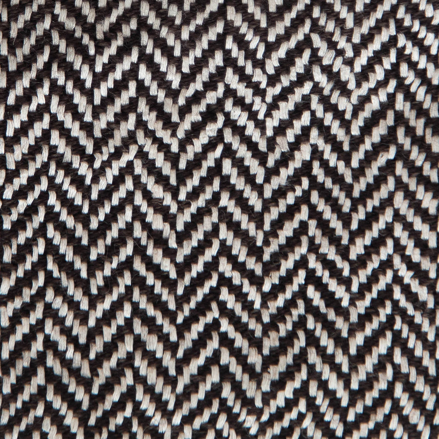 Herringbone Spiga Throw No. 2 - 50x80’ / Earth Plain Hem Ian Saude $845