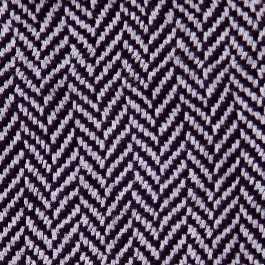 Herringbone Valenza Blanket No. 1 - 90x108’ / Aubergine Ian Saude $1,995