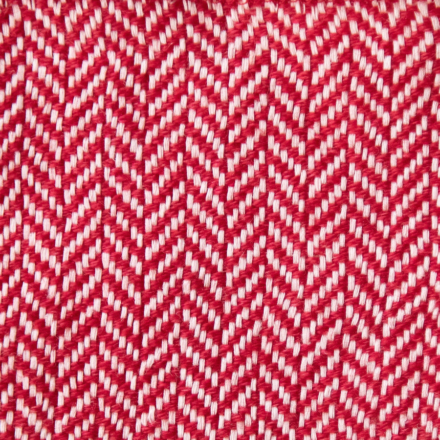 Herringbone Valenza Blanket No. 1 - 90x108’ / Carnation Ian Saude $1,995