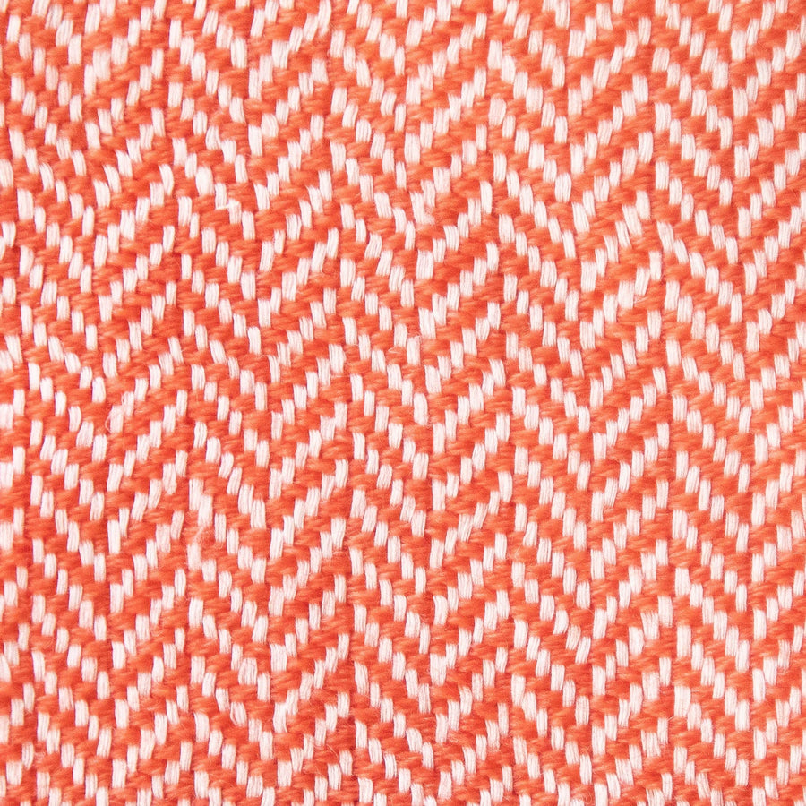 Herringbone Valenza Blanket No. 1 - 90x108’ / Deep Coral Ian Saude $1,995