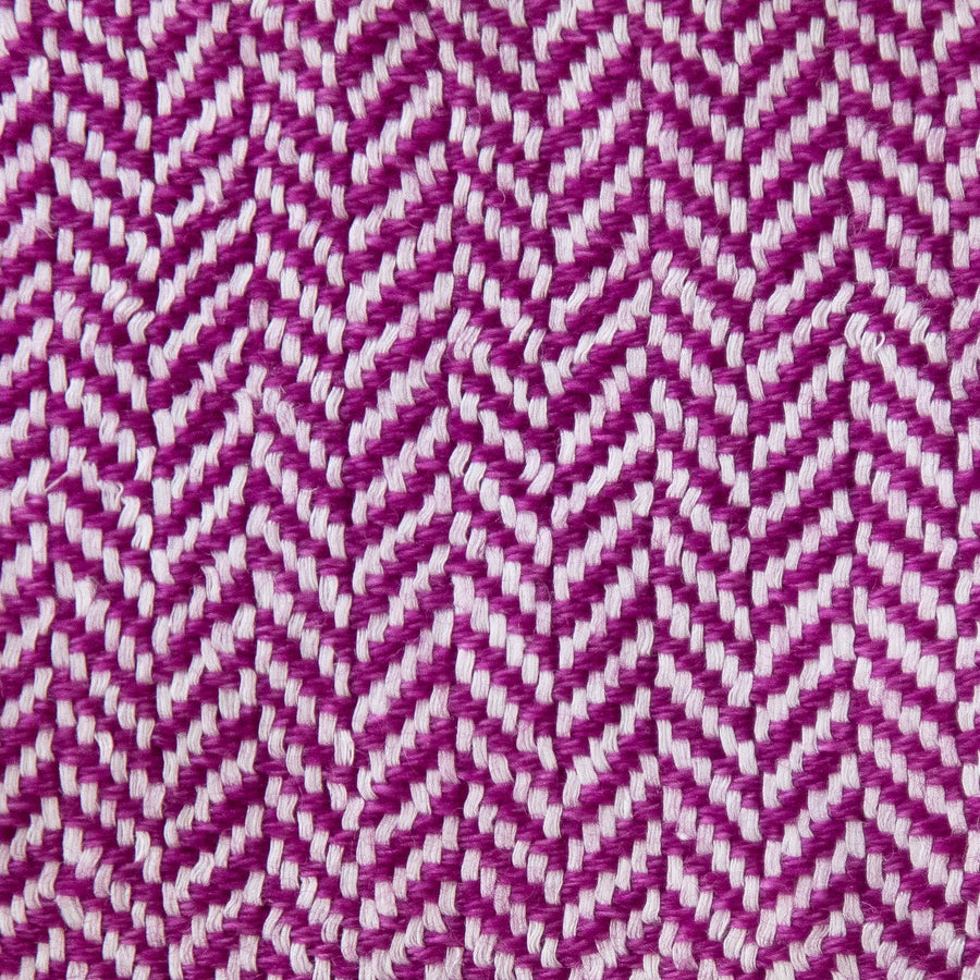 Herringbone Valenza Blanket No. 1 - 90x108’ / Fuschia Ian Saude $1,995