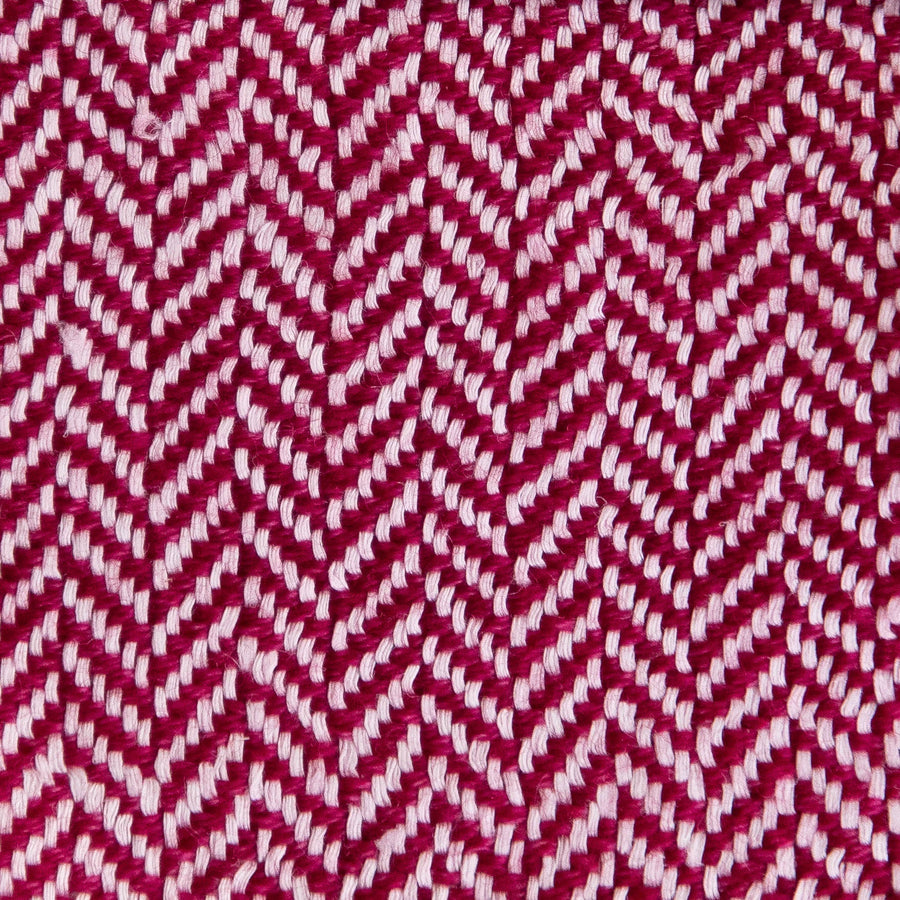 Herringbone Valenza Blanket No. 1 - 90x108’ / Magenta Ian Saude $1,995