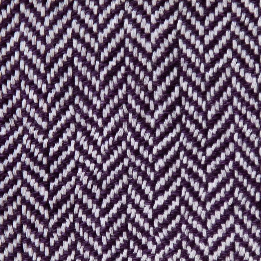 Herringbone Valenza Blanket No. 1 - 90x108’ / Plum Ian Saude $1,995