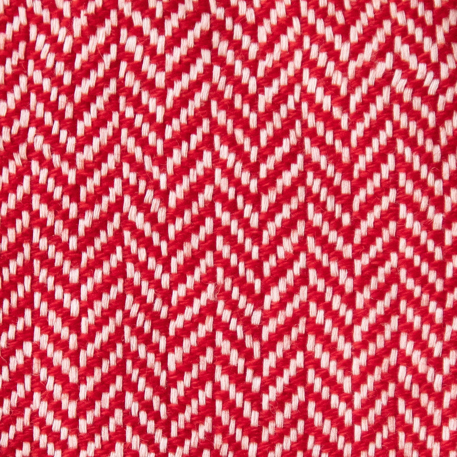 Herringbone Valenza Blanket No. 1 - 90x108’ / Tomato Ian Saude $1,995