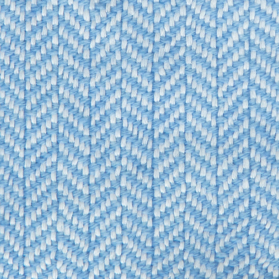 Herringbone Valenza Blanket No. 2 - 90x108’ / Blue Haze Ian Saude $1,995