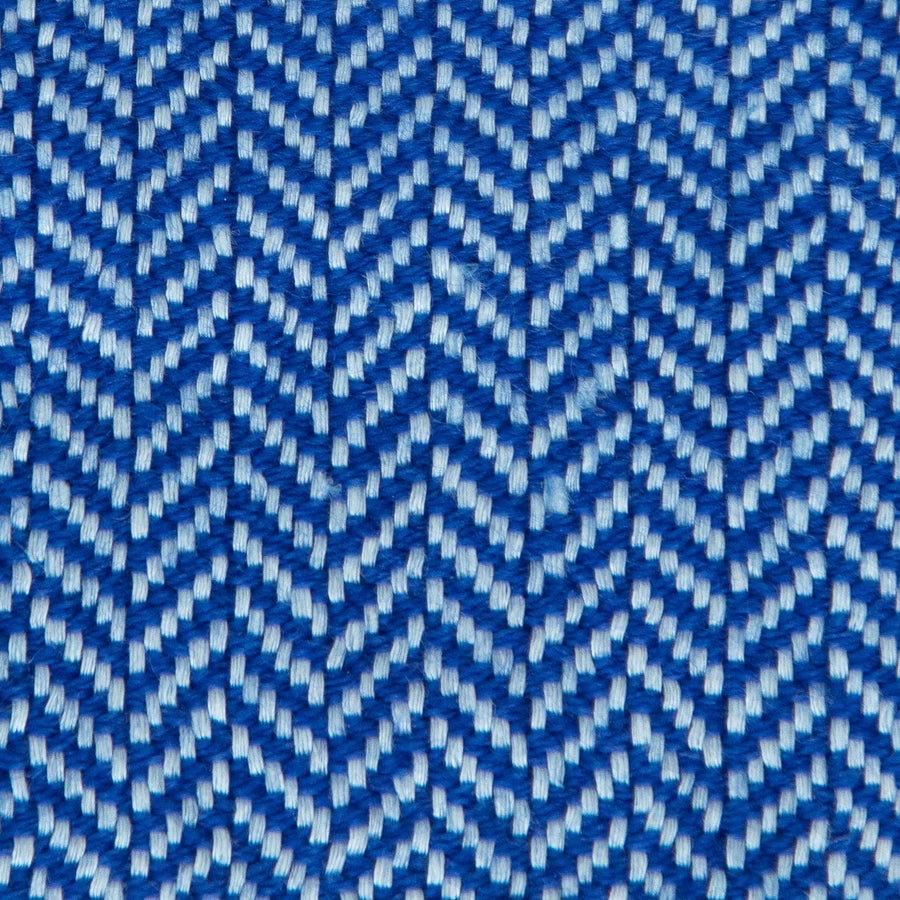 Herringbone Valenza Blanket No. 2 - 90x108’ / Cobalt Ian Saude $1,995