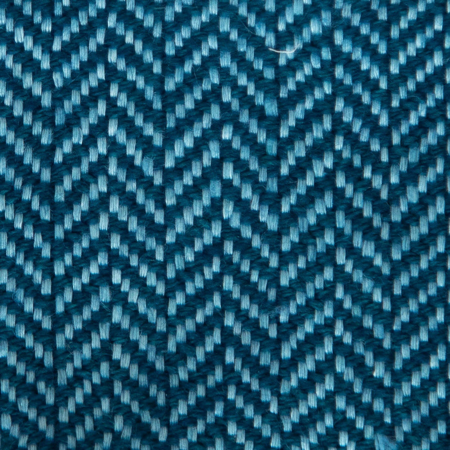 Herringbone Valenza Blanket No. 2 - 90x108’ / Delft Blue Ian Saude $1,995