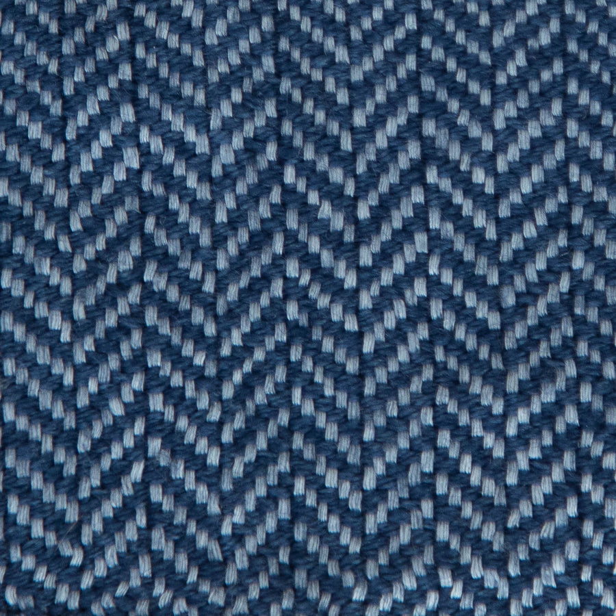 Herringbone Valenza Blanket No. 2 - 90x108’ / Denim Ian Saude $1,995