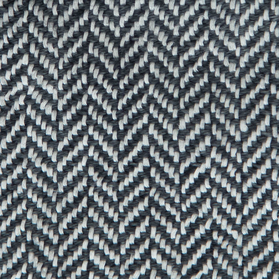 Herringbone Valenza Blanket No. 2 - 90x108’ / Granite Ian Saude $1,995