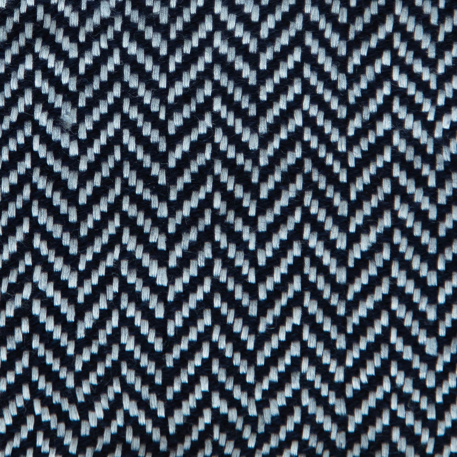 Herringbone Valenza Blanket No. 2 - 90x108’ / Navy Ian Saude $1,995