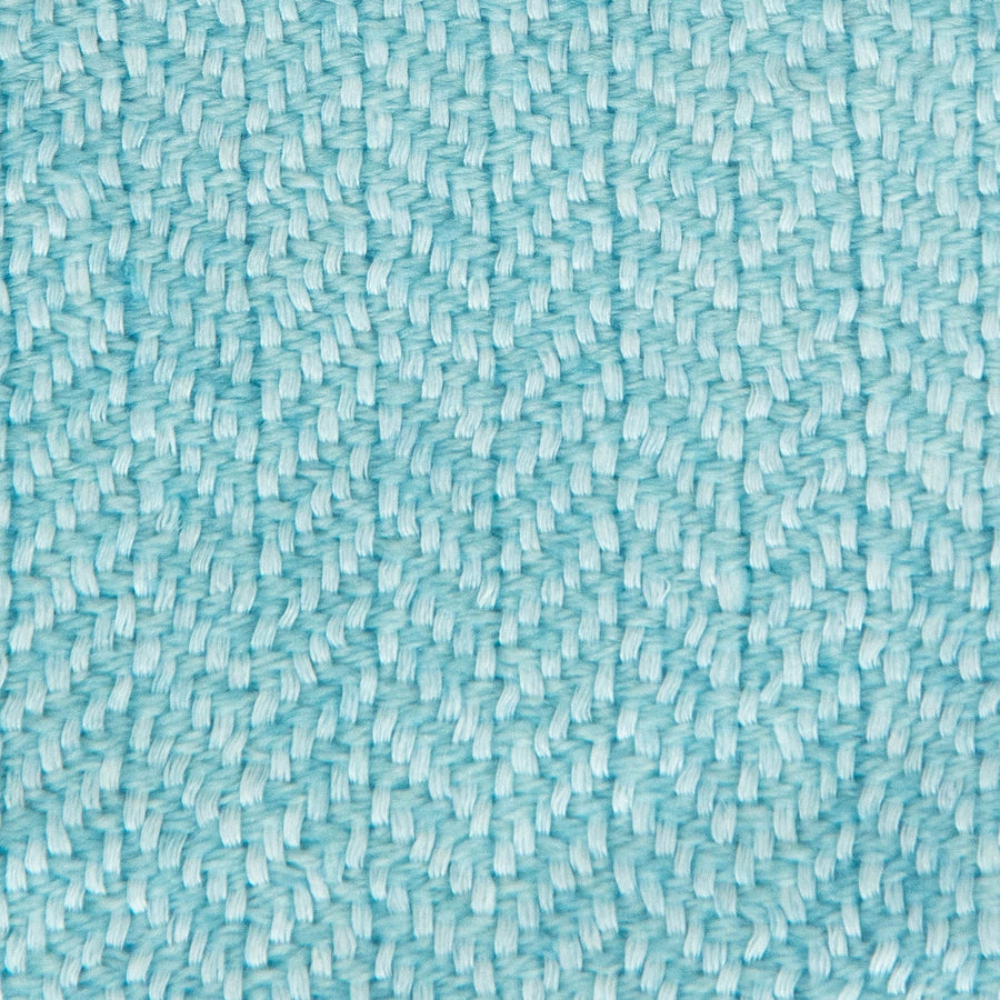 Herringbone Valenza Blanket No. 2 - 90x108’ / Pool Blue Ian Saude $1,995