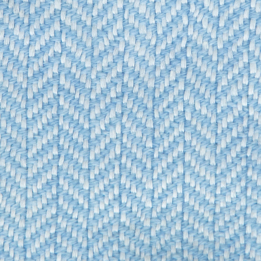Herringbone Valenza Blanket No. 2 - 90x108’ / Sky Blue Ian Saude $1,995