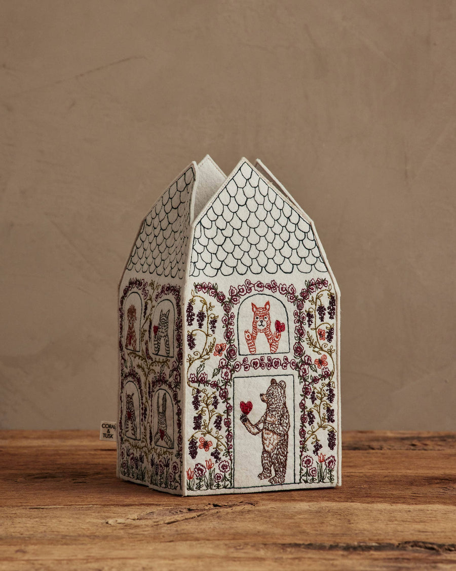 Home is Where the Heart Tissue Box Cover - Coral & Tusk - Holiday - $98