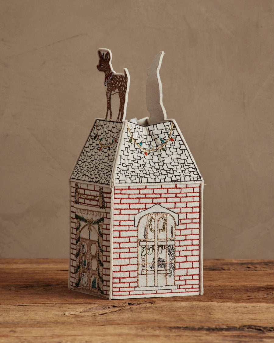 Home for the Holidays Tissue Box Cover - Coral & Tusk - Holiday - $90