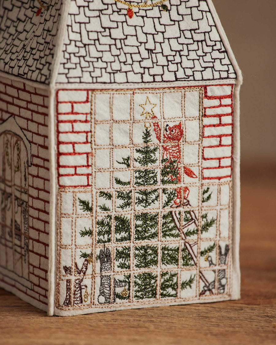 Home for the Holidays Tissue Box Cover - Coral & Tusk - Holiday - $90