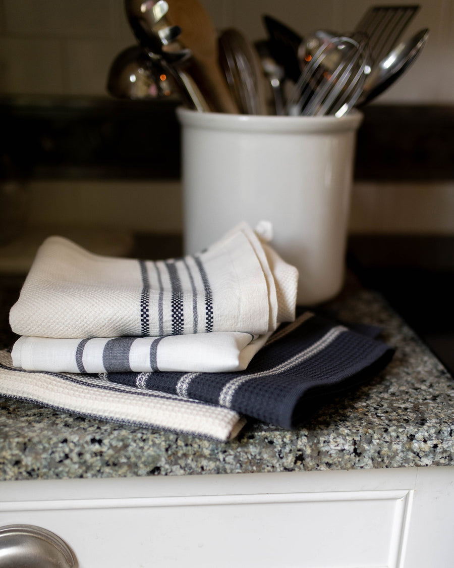 Honeycomb Waffle Kitchen Towels Set of 2 - Red - Mungo - Table - $28